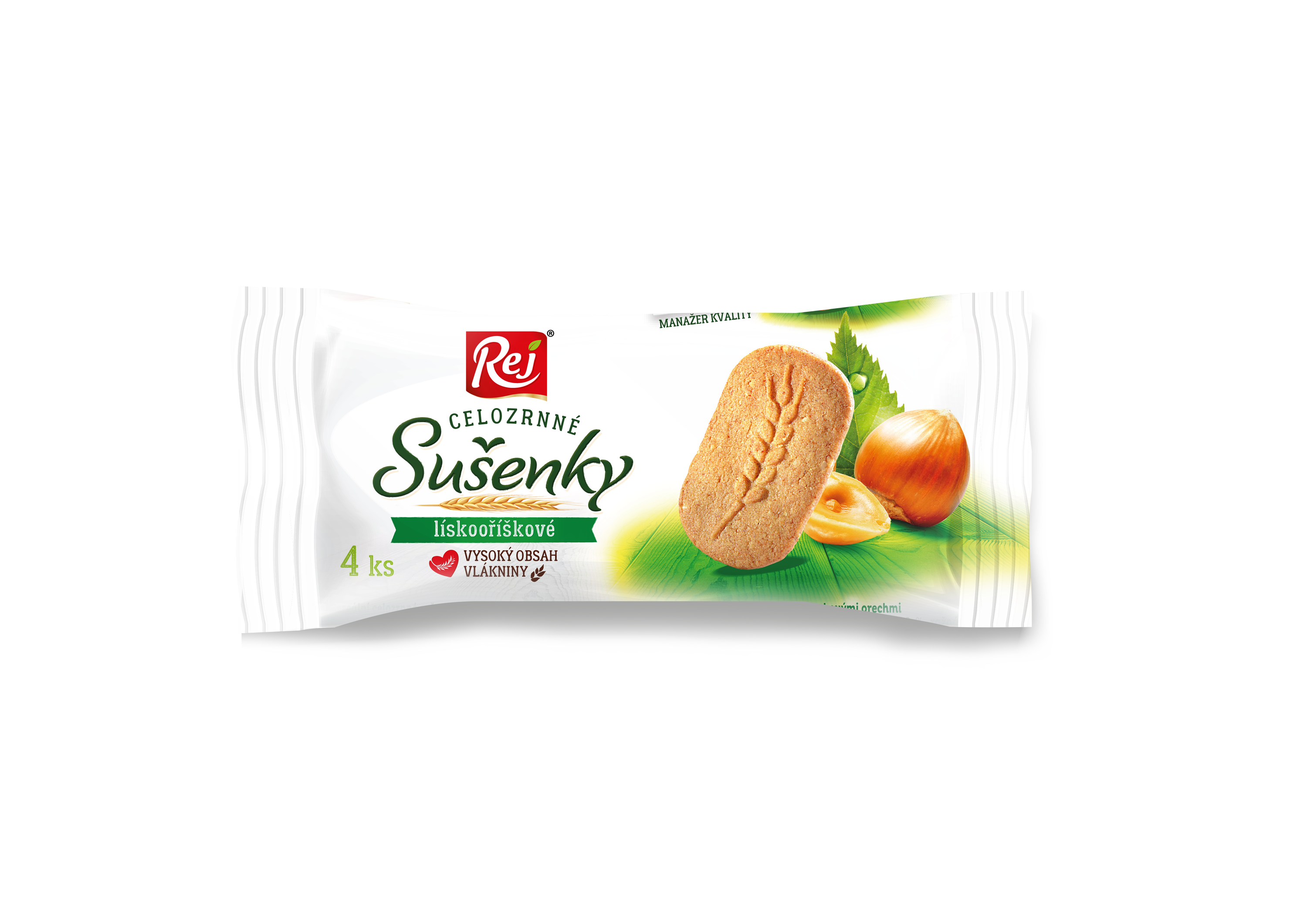 Sušenky celozrnné lískooříškové 34 g