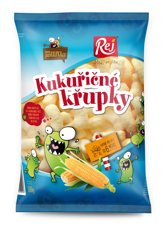 Křupky kukuřičné bez soli 100 g