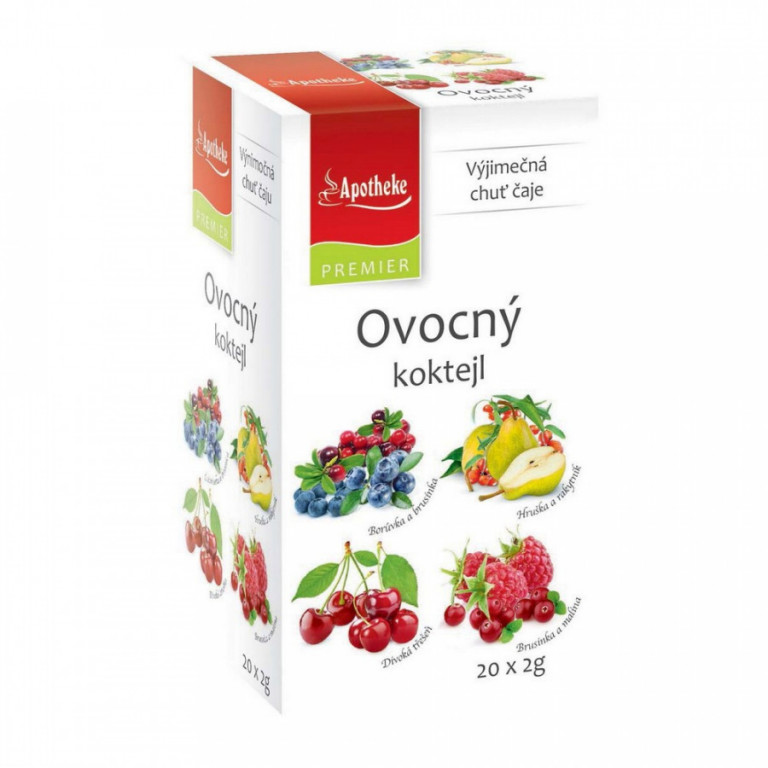 Apotheke PREMIER Ovocný koktejl 4v1 čaj 20x2g 