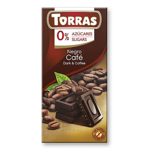 Hořká čokoláda s kávou 75 g TORRAS