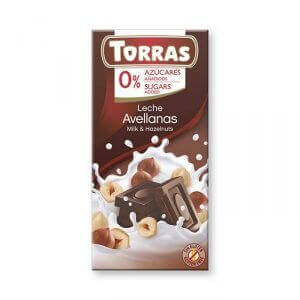 Mléčná čokoláda s lískovými oříšky 75 g TORRAS