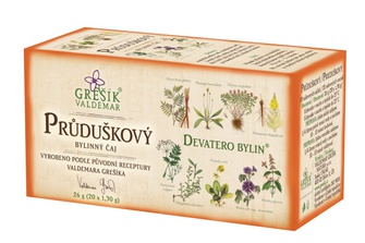 Průduškový čaj 20 n.s.26 g GREŠÍK Devatero bylin