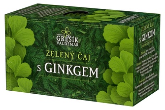Zelený čaj s ginkem 20 n.s. 30 g GREŠÍK