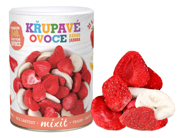 Banán Jahoda - Křupavé ovoce 80 g