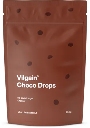 Vilgain Čokoládové pecky BIO 200 g - lískový ořech