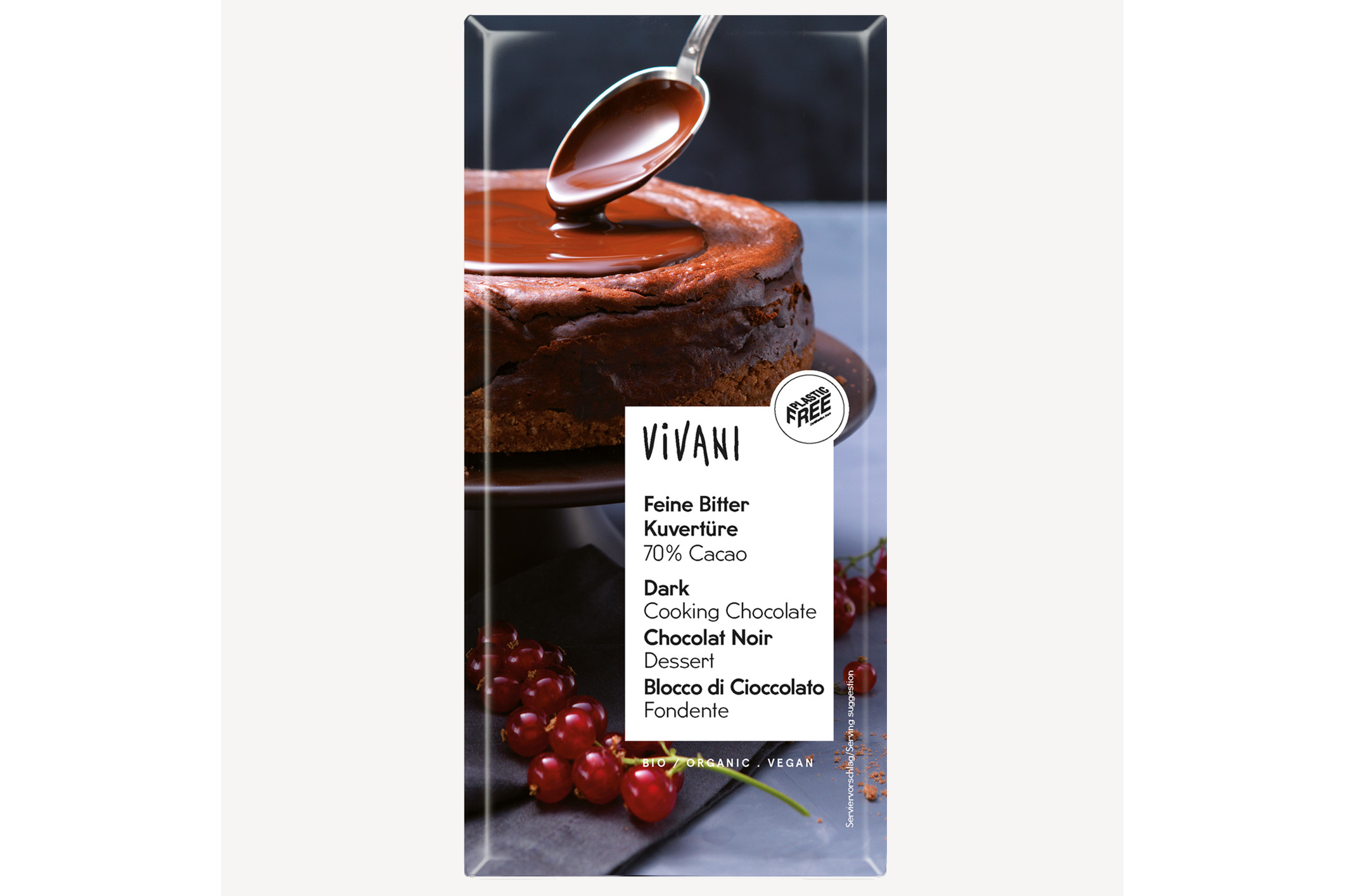 Čokoláda hořká na vaření 70% BIO vegan - Vivani 200 g 