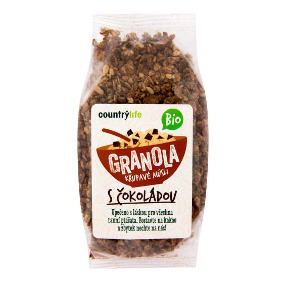 Granola - Křupavé müsli s čokoládou 350 g BIO COUNTRY LIFE 