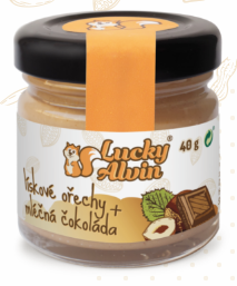 Lucky Alvin lískové oříšky + mléčná čokoláda 40 g