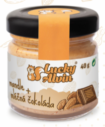 Lucky Alvin mandlové máslo mléčná čokoláda 40 g
