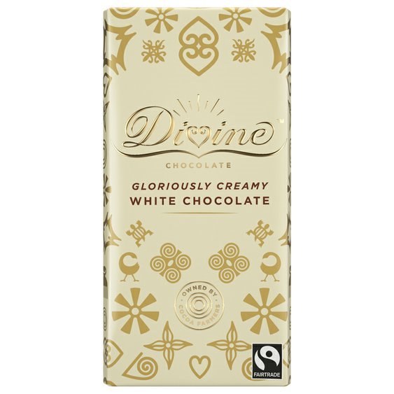 Divine bílá čokoláda s  vanilkou 90 g