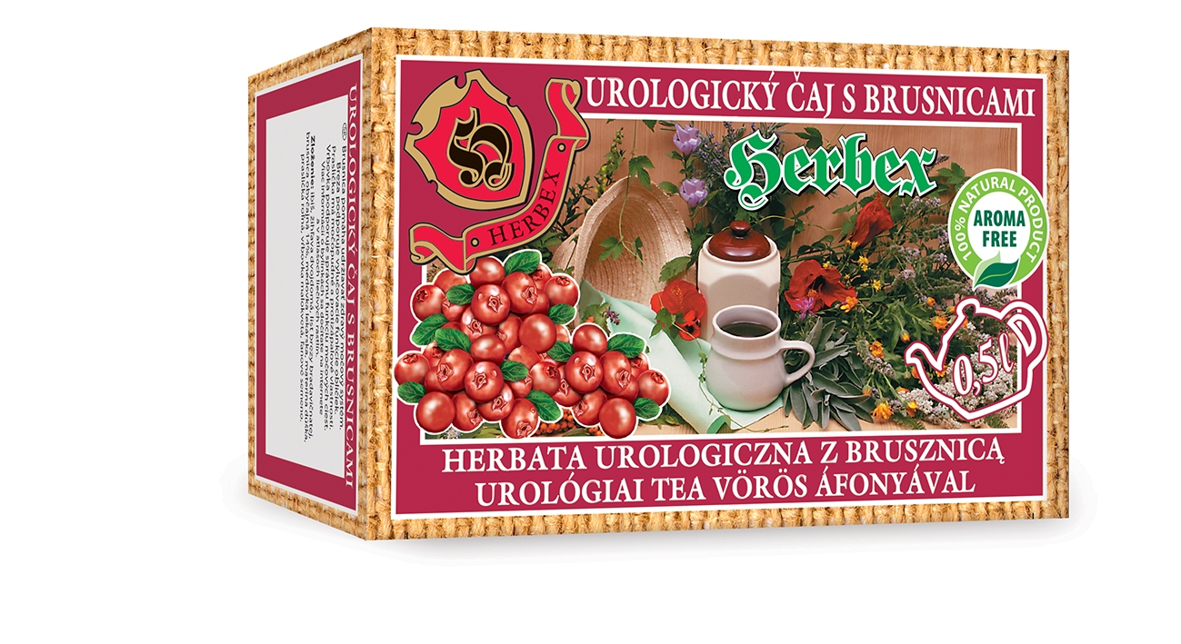 Čaj urologický s brusinkami - Herbex 60 g