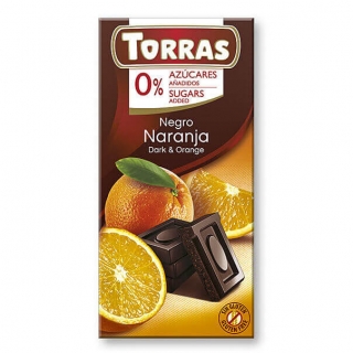 Čokoláda s pomerančem 75 g TORRAS
