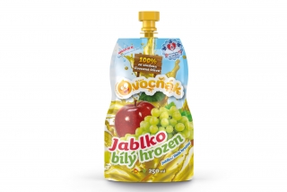 100 % šťáva Ovocňák jablko/bílý hrozen 250 ml