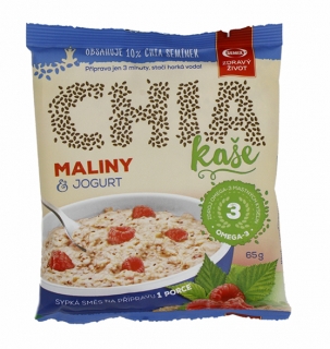 Chia kaše maliny a jogurt 65g