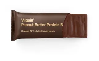 Vilgain Peanut Butter Protein Bar BIO 40 g - bez přidaného cukru