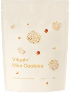 Vilgain Mini Cookies BIO ⁠bez lepku 100 g - Slaný karamel s mandlemi