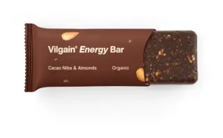 Vilgain Vilgain Energy Bar BIO ⁠40 g - Kakaové nibsy a mandle