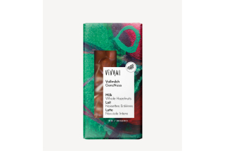 Čokoláda mléčná s celými lískovými ořechy BIO - Vivani 100 g 