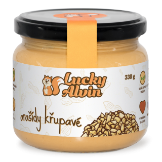 Lucky Alvin - arašídové máslo crunchy 330 g