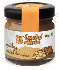 Lucky Alvin arašídové máslo mléčná čoko 40 g