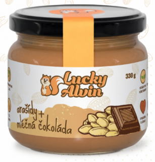 Lucky Alvin arašídové máslo mléčná čokoláda 330 g