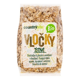 Vločky žitné BIO 250 g COUNTRY LIFE