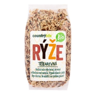 Rýže tříbarevná natural 500 g BIO  COUNTRY LIFE